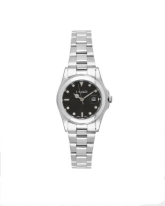 آی واچ  کلاسیک استیل صفحه مشکی بند  استیل زنانه 190273