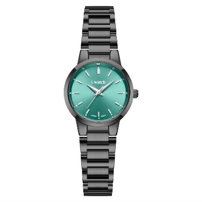 آی واچ کلاسیک فلزی قاب دودی صفحه تیفانی بند دودی زنانه 190285