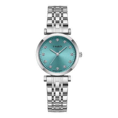 آی واچ کلاسیک فلزی قاب استیل صفحه تیفانی بند استیل زنانه 190286