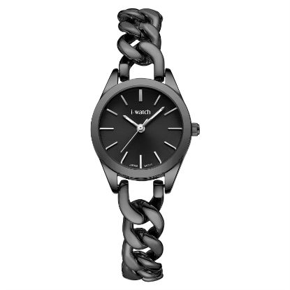 آی واچ کلاسیک فلزی قاب دودی صفحه دودی بند دودی زنانه 190289