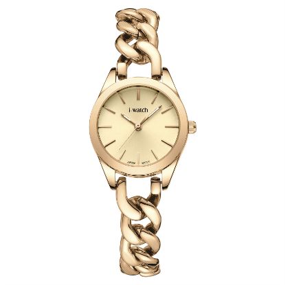 آی واچ کلاسیک فلزی قاب رزگلد صفحه رزگلد بند رزگلد زنانه 190289