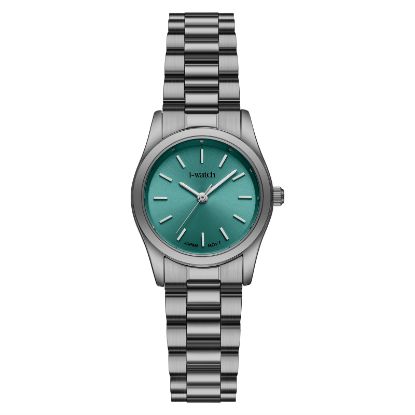 آی واچ کلاسیک فلزی قاب دودی صفحه تیفانی بند دودی زنانه 190300